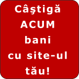 Castiga ACUM bani cu site-ul tau! Inscrie-te GRATUIT in programul de afiliere.